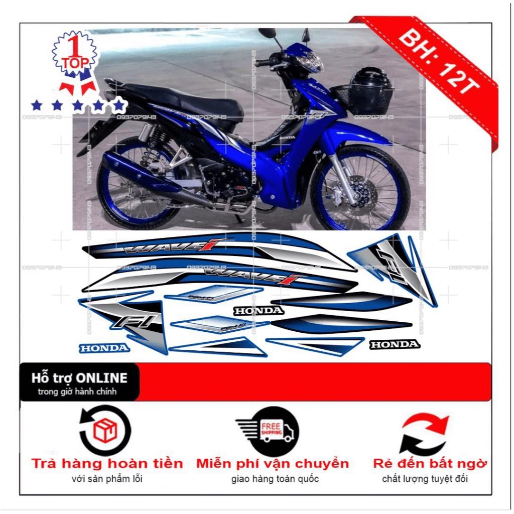 Tem rời dành cho wave i RS xanh đen