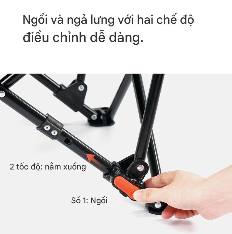 Ghế Ngả Lưng Xếp Gọn Naturehike CNK2450JJ020 Ghế Ngả Lưng Sea Star 2 Cấp Độ, Chịu tải 120kg