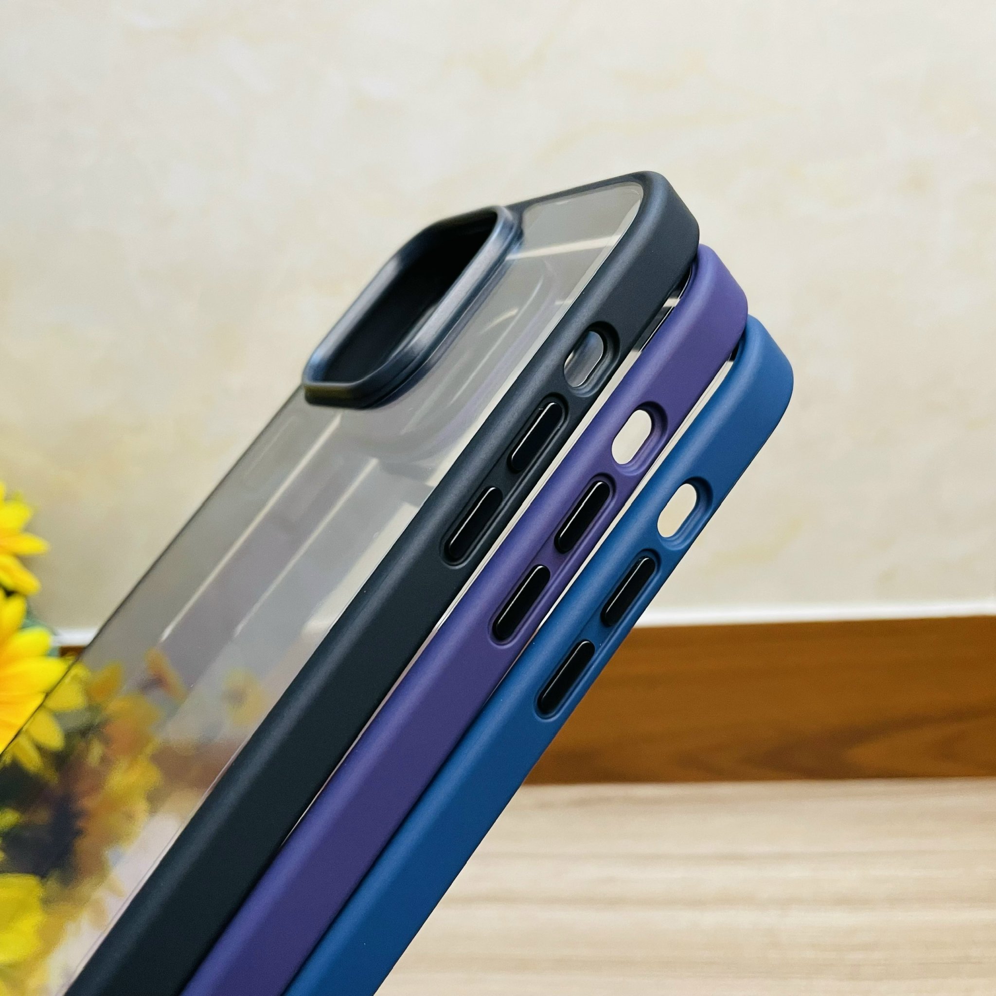 Ốp lưng dành cho iPhone 14 Pro Max Rock viền màu- Hàng chính hãng