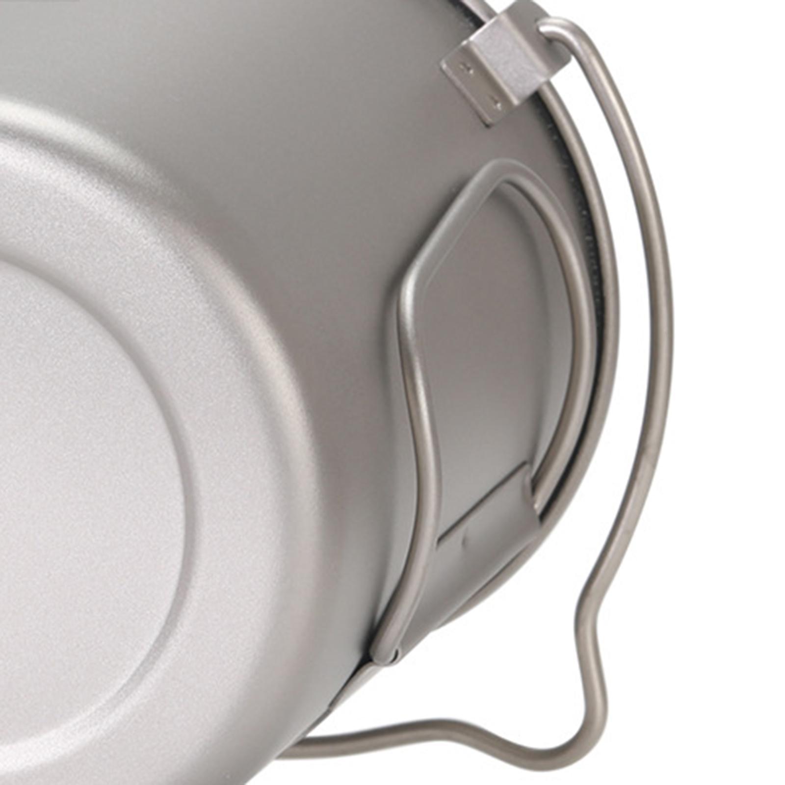 Pot with Lid Teakettle Cookware 750ml with Filter Coffee Maker Titanium Coffee Cup Mug for Camp Mountaineering Cooking Outdoor