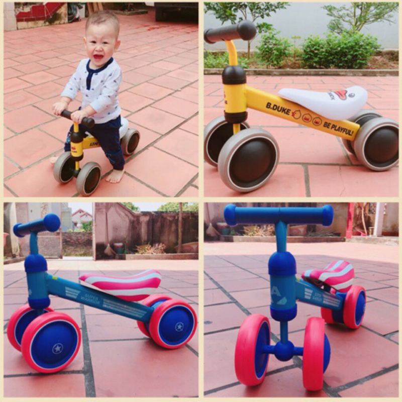 Xe chòi chân 4 bánh tự cân bằng giúp bé giữ thăng bằng cho bé tập đi - siêu dễ thương , xe chòi chân mini 4 bánh cho bé, xe chòi chân, xe chòi chân cho bé