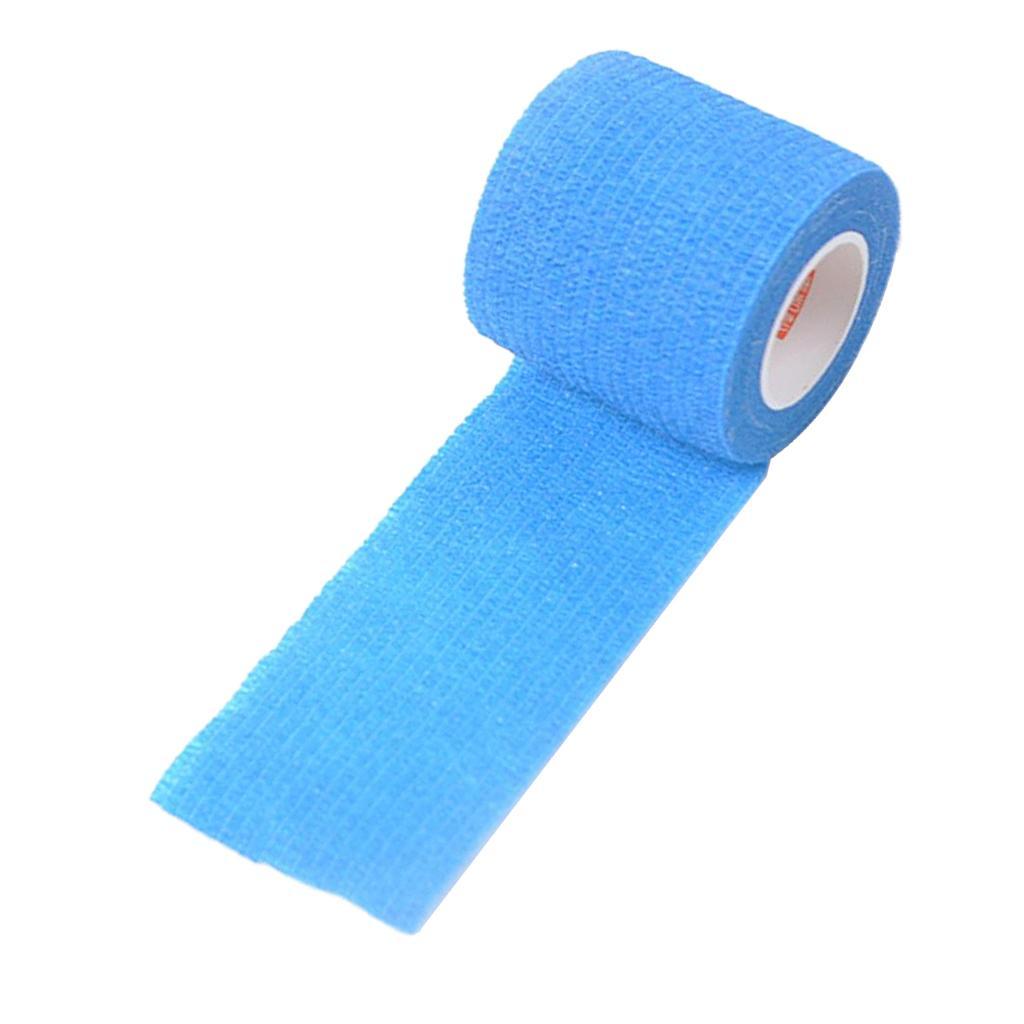 2-5pack Elastic Self Adheres Bandage Tape Gauze Wrap Roll First Aid Strap Blue