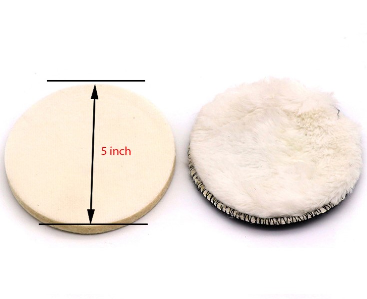 Bánh len đánh bóng và bánh chà nhám tròn 5 inch