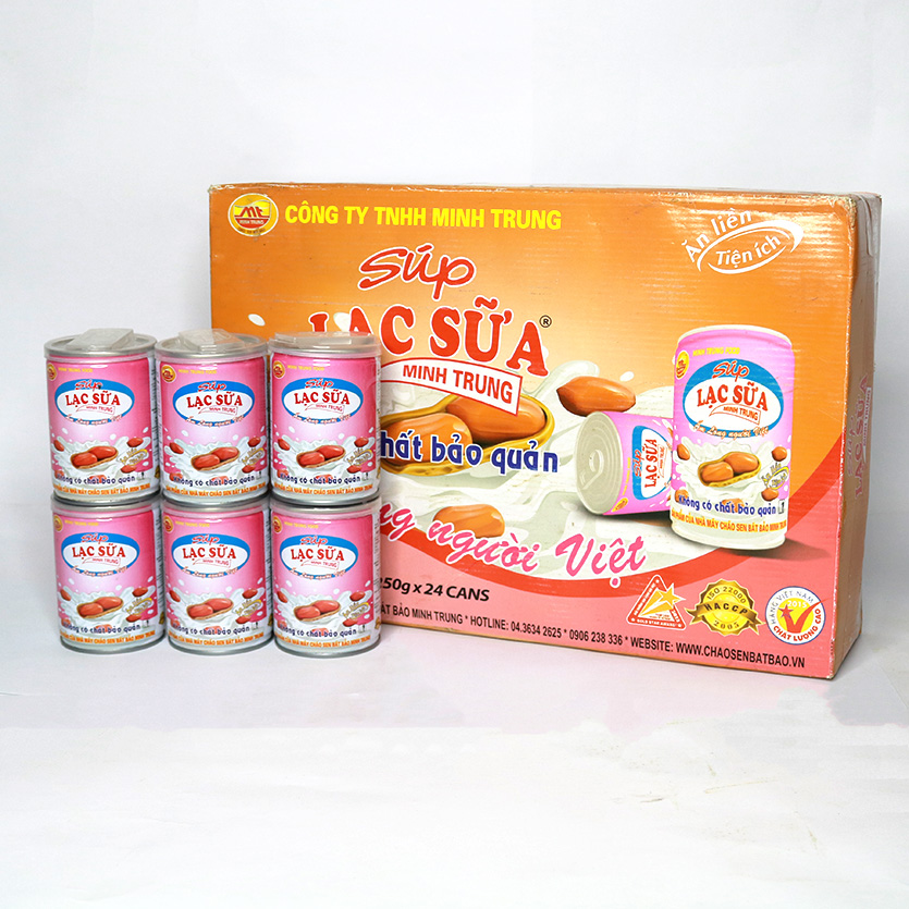 Súp Lạc Sữa Minh Trung lốc 3 lon - SUPLACSUA 3