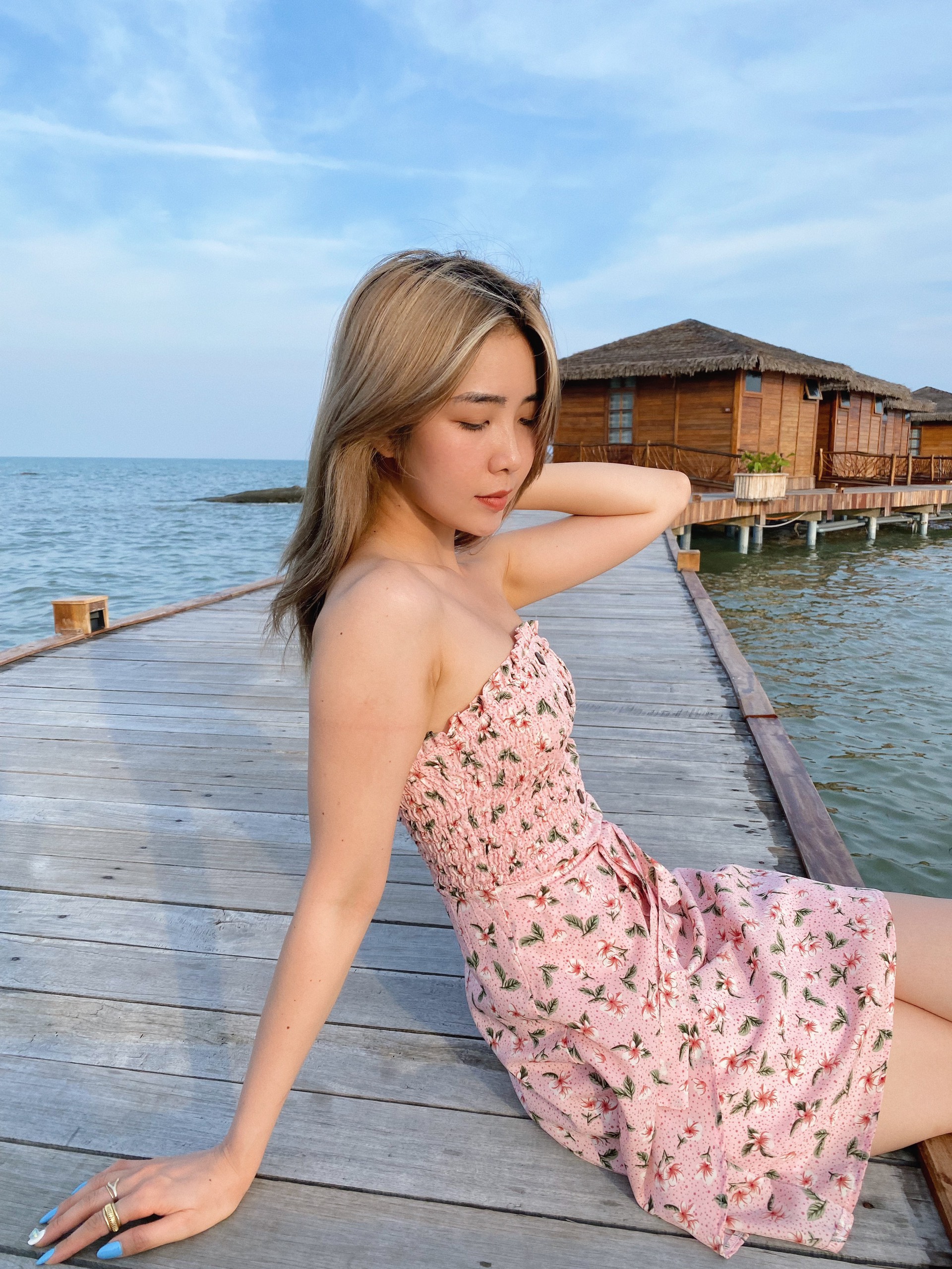 Hình ảnh Đầm ống hồng hoa Diria Dress Gem Clothing SP001097