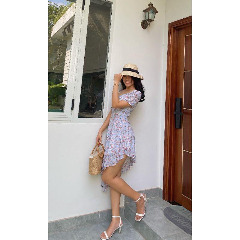 Đầm voan hoa , đầm voan gợi cảm ,đầm voan lệch tà