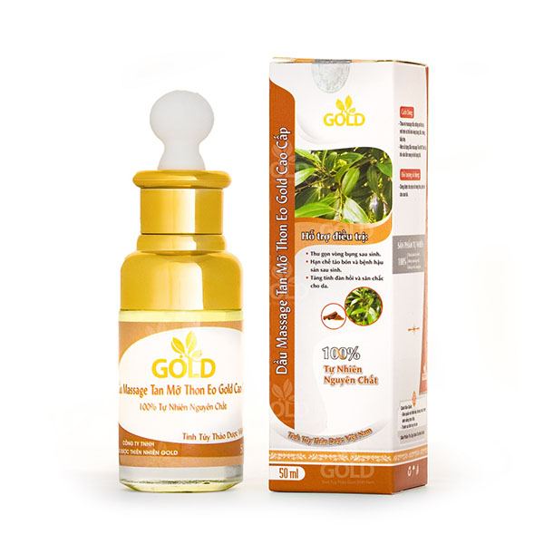 Dầu Massage Gold Tan Mỡ Thon Eo Tạo Đàn Hồi Da 50ml