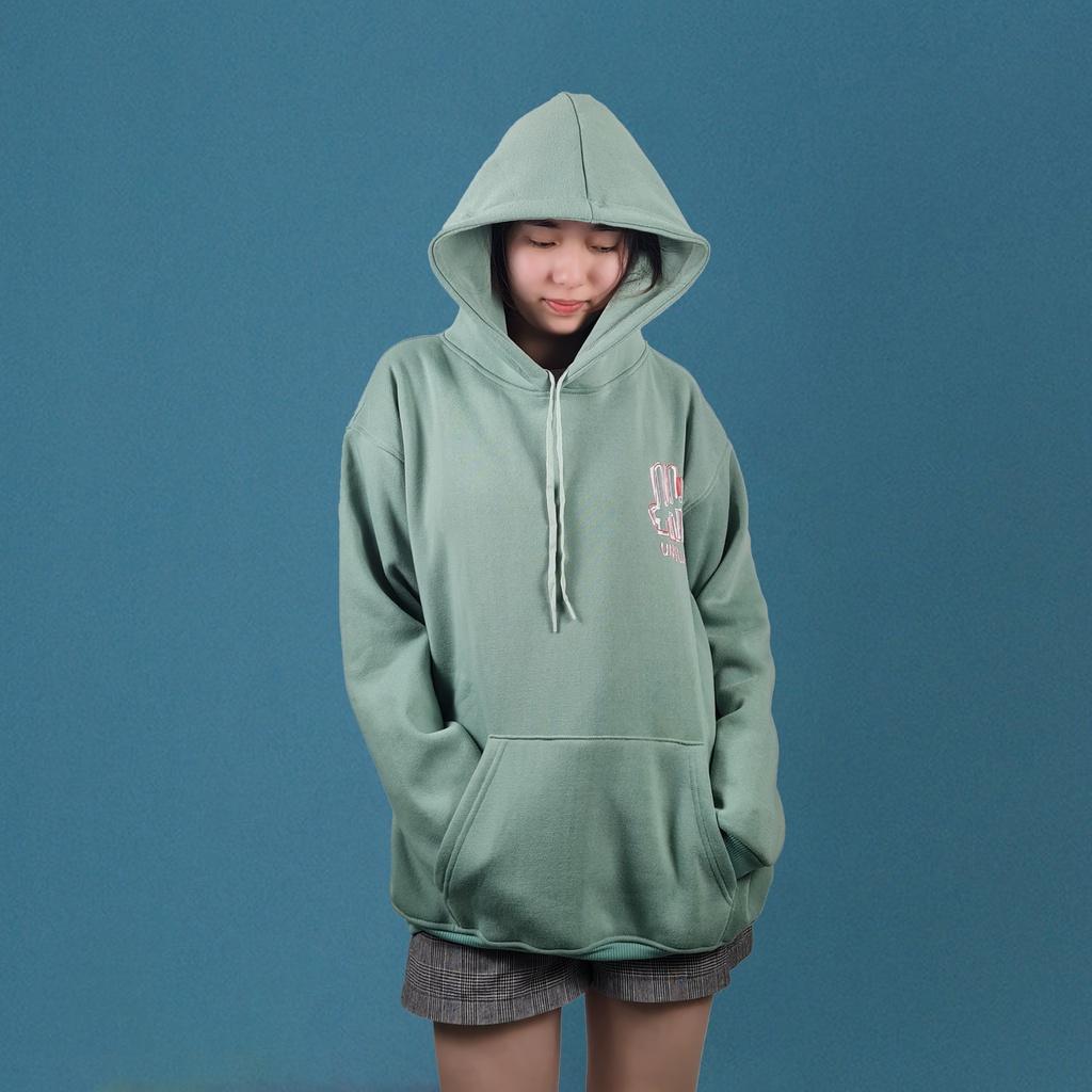 Áo khoác nỉ có mũ 2 lớp SAM CLO - HOODIE chui freesize form rộng nam nữ unisex mặc cặp - couple in chữ UNFLUID