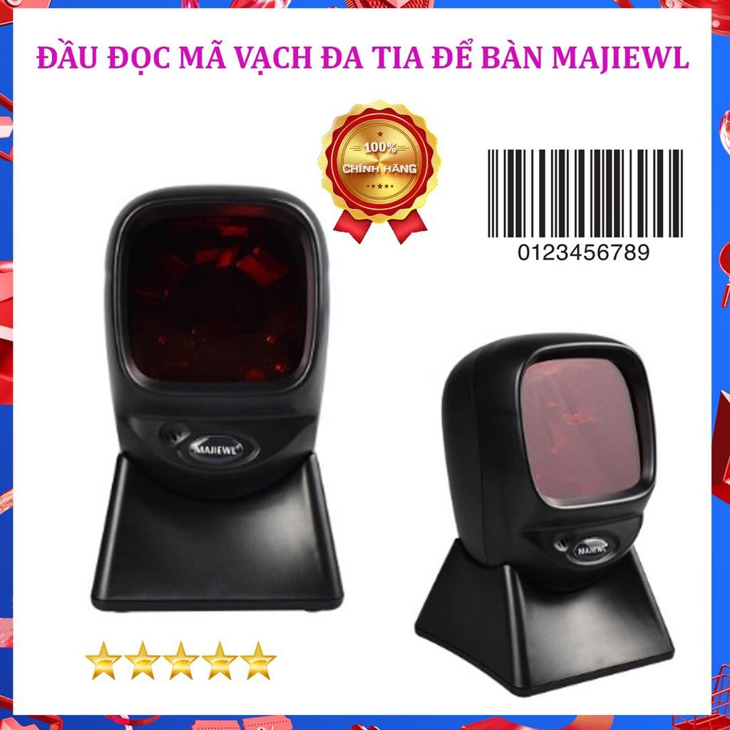 MẪU MỚI-  Đầu Đọc Mã Vạch Đa Tia MAJIEWL Để Bàn Máy Quét Mã Tự Động Nhanh , Chính Xác - BH 1 ĐỔI 1