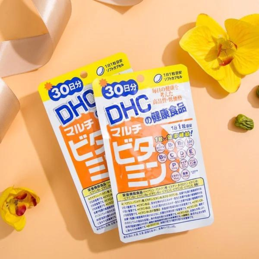Viên uống Vitamin tổng hợp DHC Nhật Bản Multil Vitamins bổ sung 12 vitamin thiết yếu hàng ngày thực phẩm chức năng  nâng cao sức khỏe, làm đẹp da gói 30ngày JN-DHC-MUL30