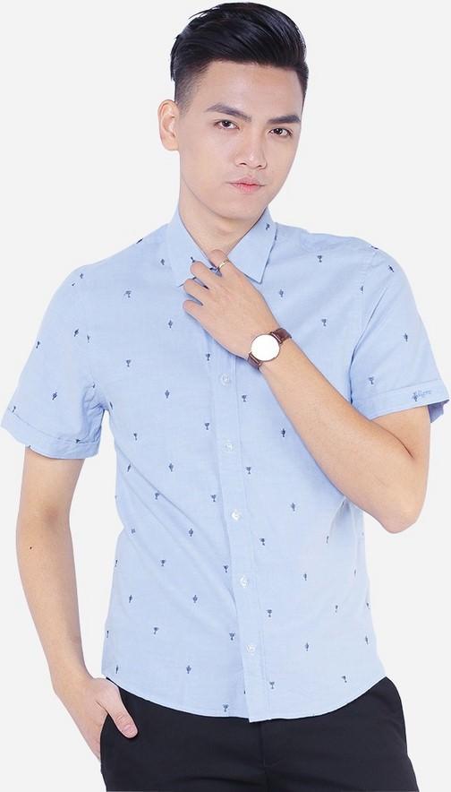 Áo Sơ Mi Nam Cộc Tay Aligro ALGS-C42 - Xanh Da Trời (Size