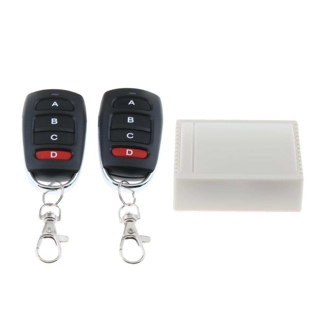 4 Channel Remote Control Switch Relay Receiver and 2  433mHz 12V