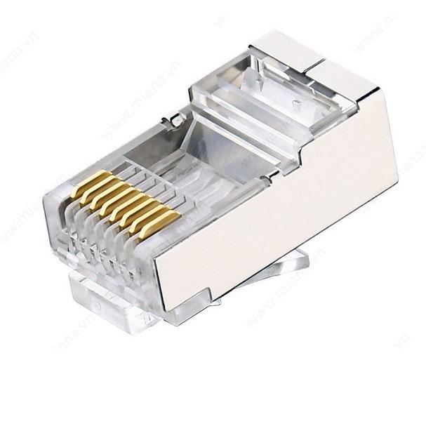 Đầu RJ45 CAT5e Ten da TEH5E010 Hộp 100 Hạt - Hàng chính hãng