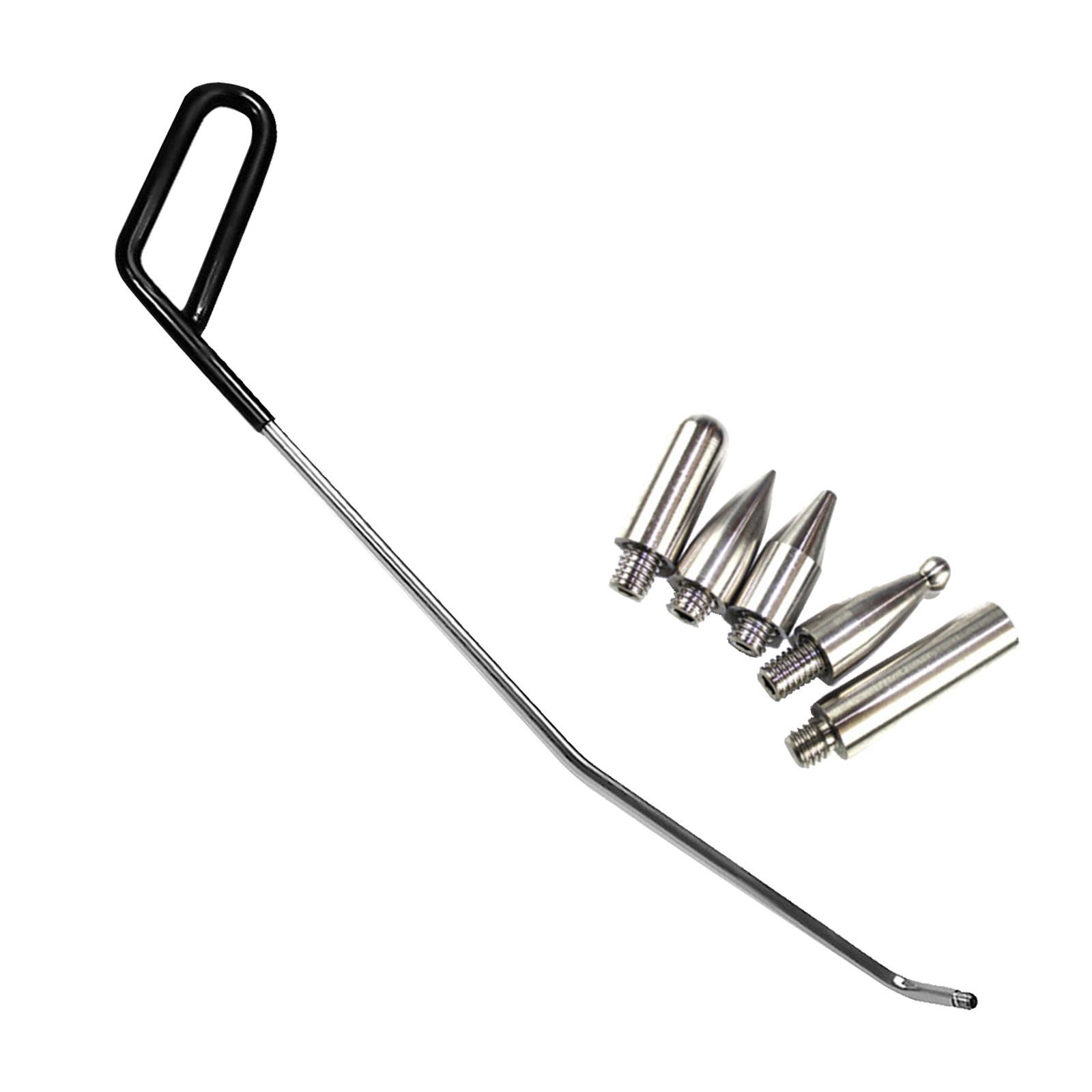 6 Pieces Repair Rod Kit Paintless Puller for Auto Body Door Dings