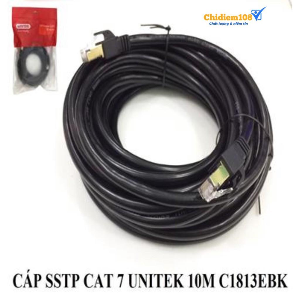 CÁP MẠNG SSTP CAT 7 - 10M UNITEK (C1813EBK)