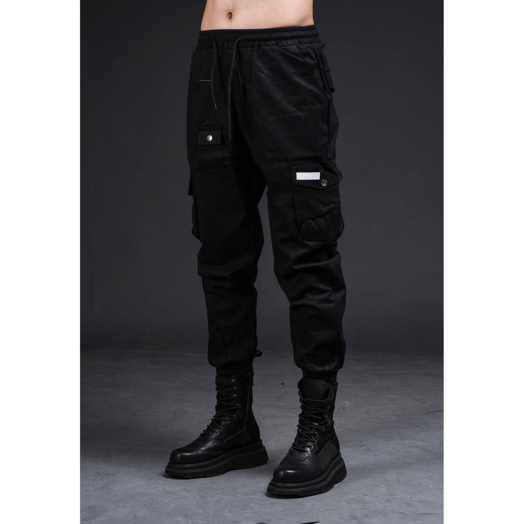 Tuyển tập quần dài nam nữ 12.DESTINY ống jogger thời trang màu đen chất liệu kaki nhập khẩu