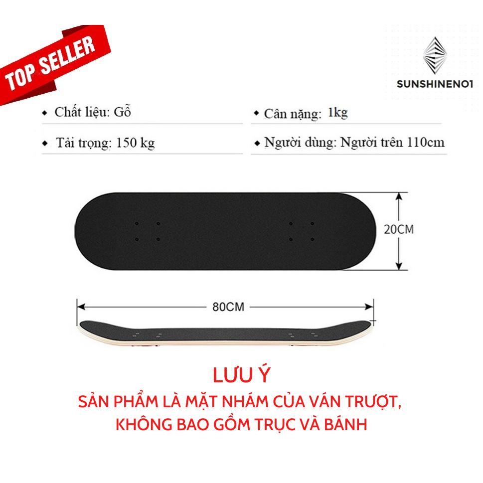 Mặt nhám của Ván trượt - Deck Ván Trượt - Gỗ phong 7 lớp