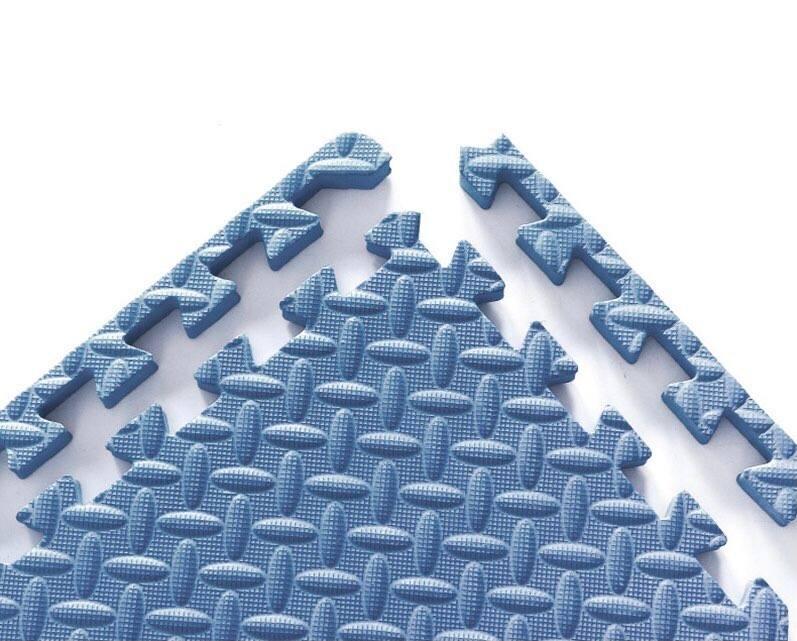 Set 20 Thảm tập gym chống trơn trượt, chống ồn, chống bể vỡ nền gạch hàng dày đẹp (30*30*1.2cm) - trắng sữa