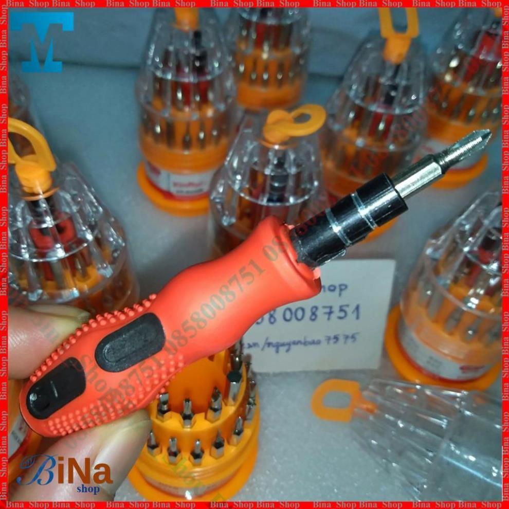 Bộ tua vít đa năng 31 in 1 tiện dụng gồm 31 đầu vít các loại