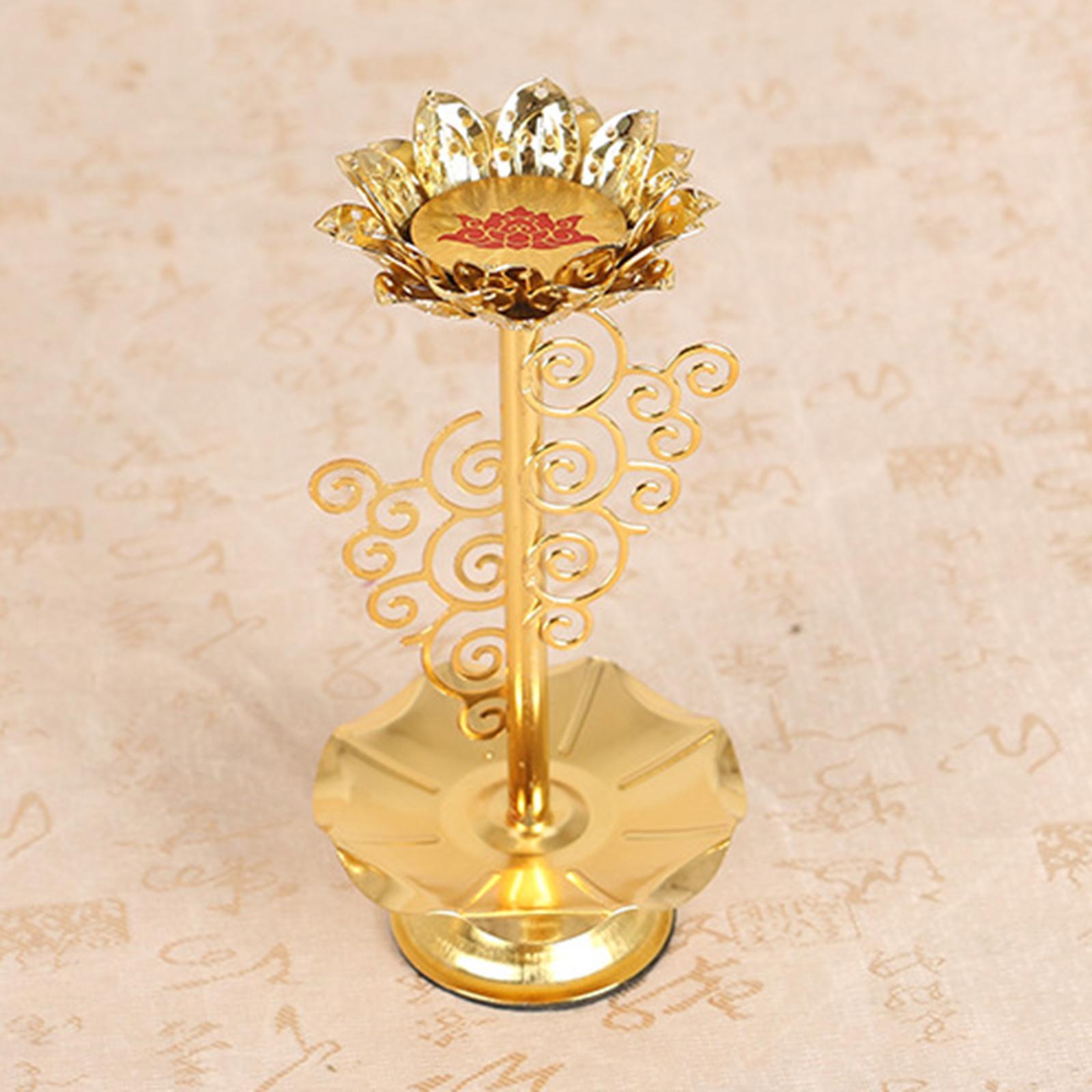 Ghee Lamp Holder Candle Holder Buddhist Altar Supplies Lotus Tibetan