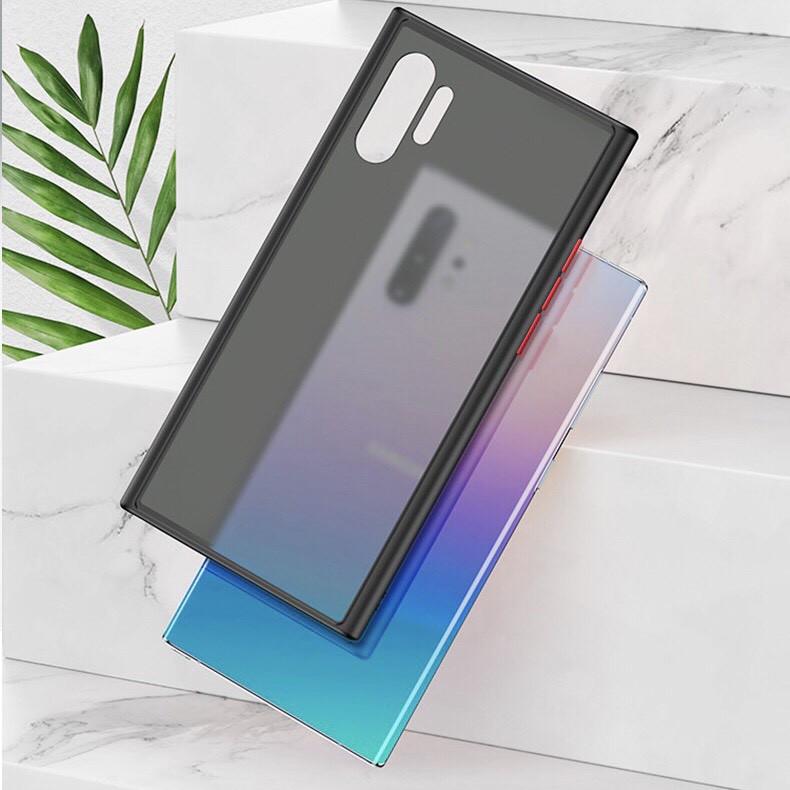 Ốp lưng trong nhám Samsung Galaxy Note 10 Plus viền dẻo màu chống sốc