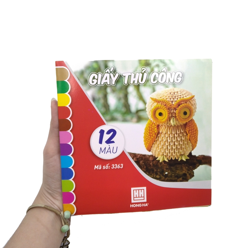 Bộ 3 Giấy Thủ Công Hồng Hà 12 Màu 3363