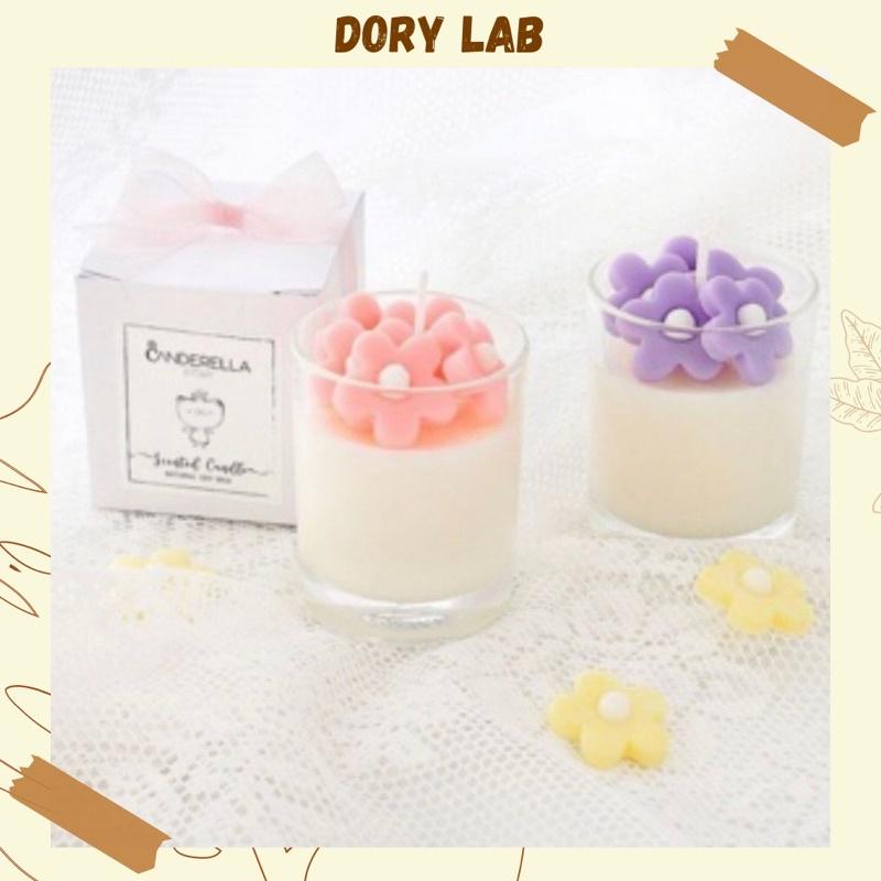 Nến Thơm Handmade Ly Tròn Topping Màu Sắc Dory Lab