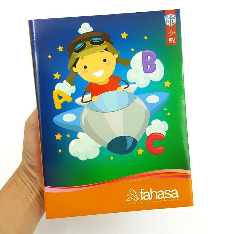 Combo 10 Tập Học Sinh 4 Ô Ly 100 Trang ĐL 120g/m2 - FAHASA - Vũ Trụ Của Em + 1 Bao Tập