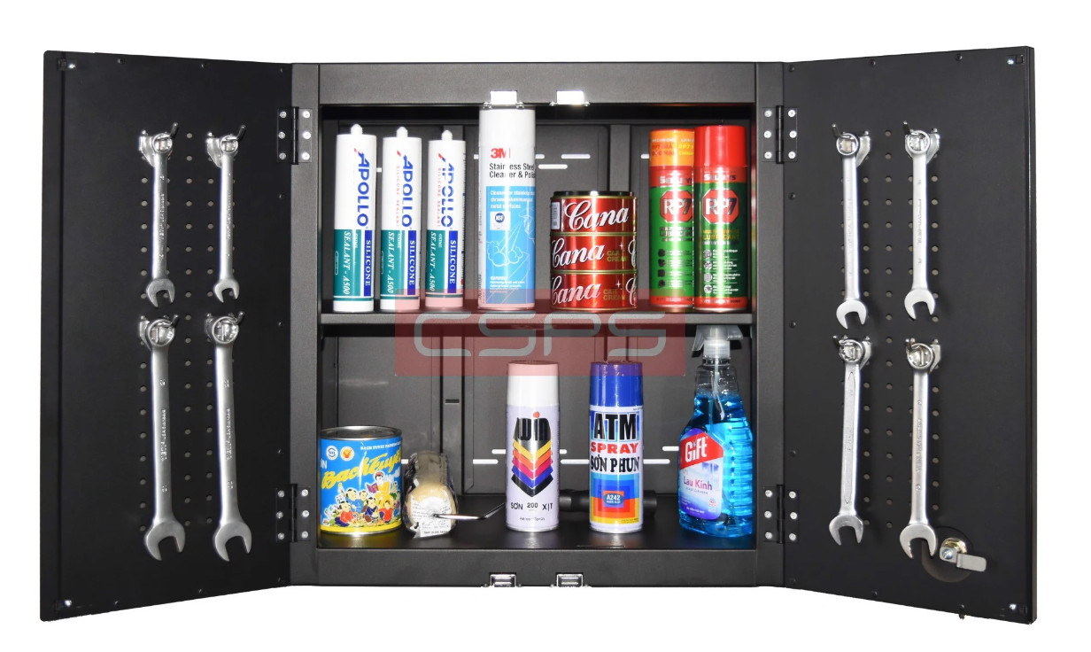 Tủ dụng cụ treo tường CSPS 61cm - 01 ngăn màu đen 61cm W x 35.5cm D x 61cm H
