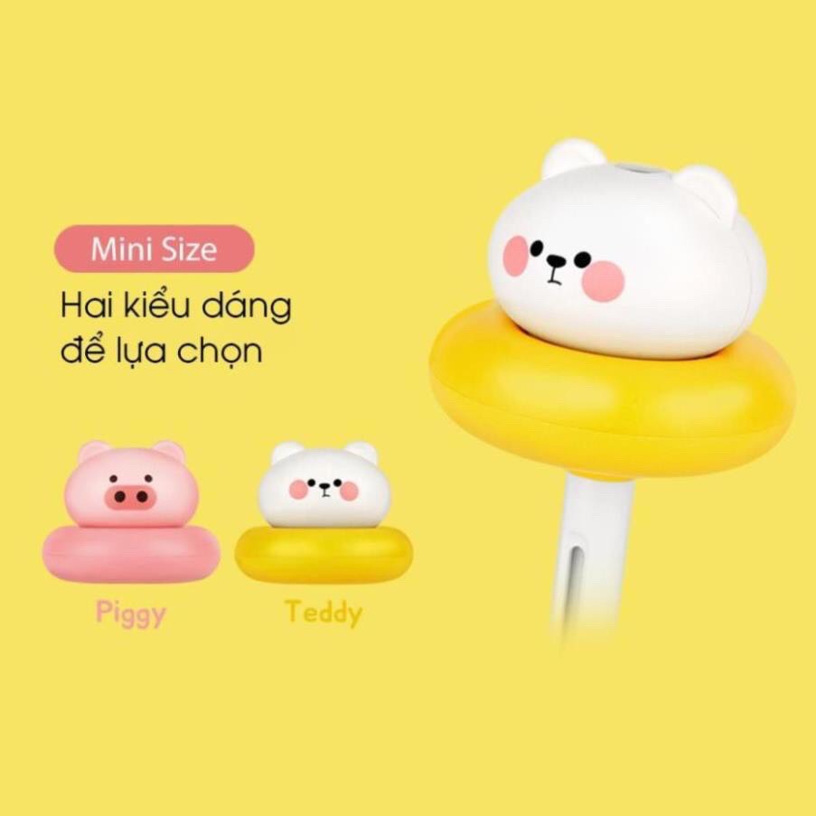 Máy Phun Sương Tạo Ẩm Xông Tinh Dầu Mini [MẪU MỚI 2020]  Đa năng - Cắm Cốc, Heo hồng - Giao màu ngẫu nhiên