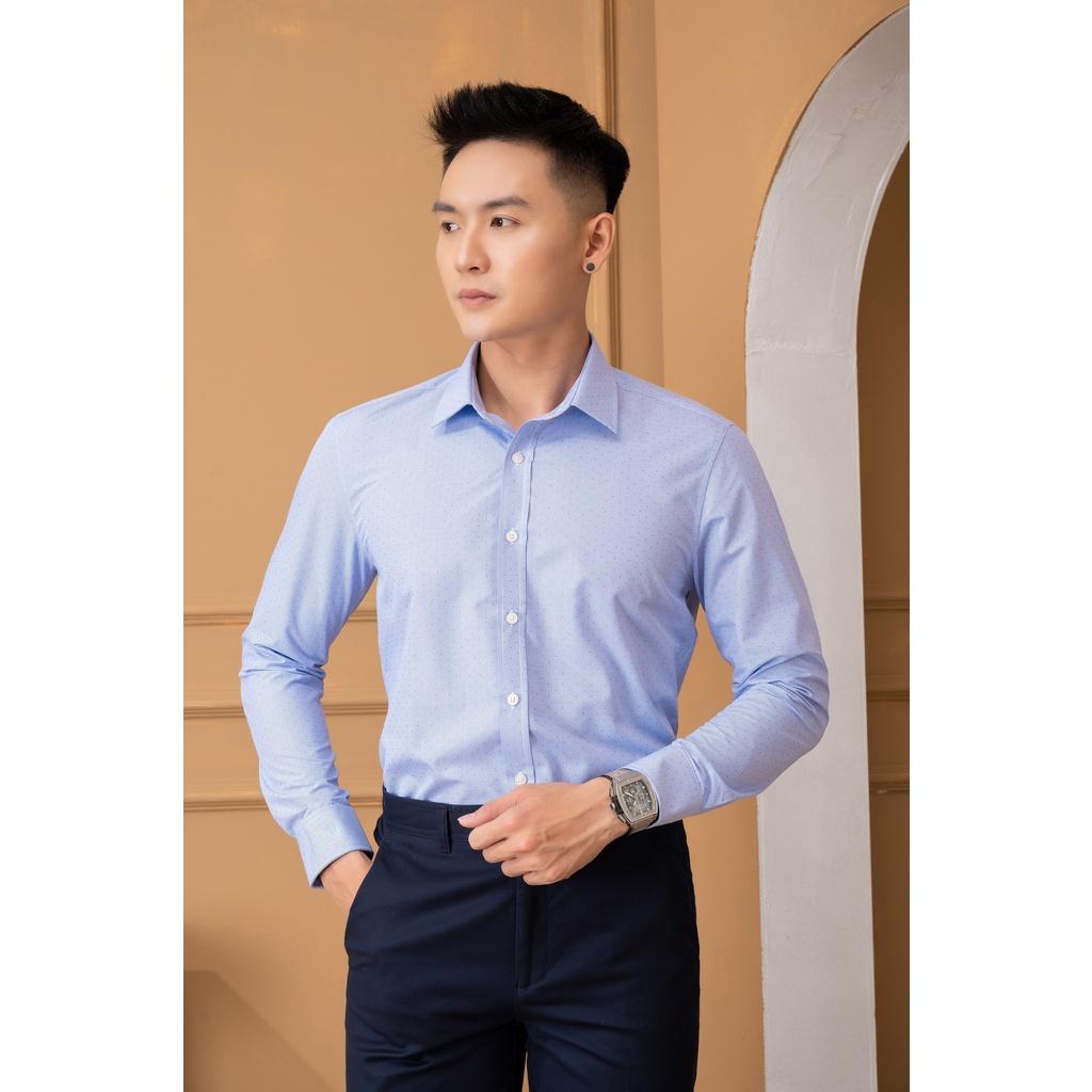 Áo sơ mi nam dài tay ALIGRO chất liệu 100% bamboo sợi tre, cổ bẻ dáng ôm ALGS225