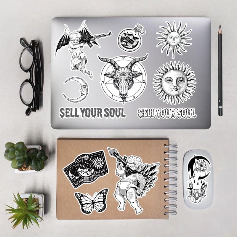 Sticker Tarot Hình Dán Điện Thoại, Laptop, Vali, Nón Bảo Hiểm, Sổ Tay Khổ A4 Nhiều Hình Mã STKA407 - Chất Liệu Cao Cấp