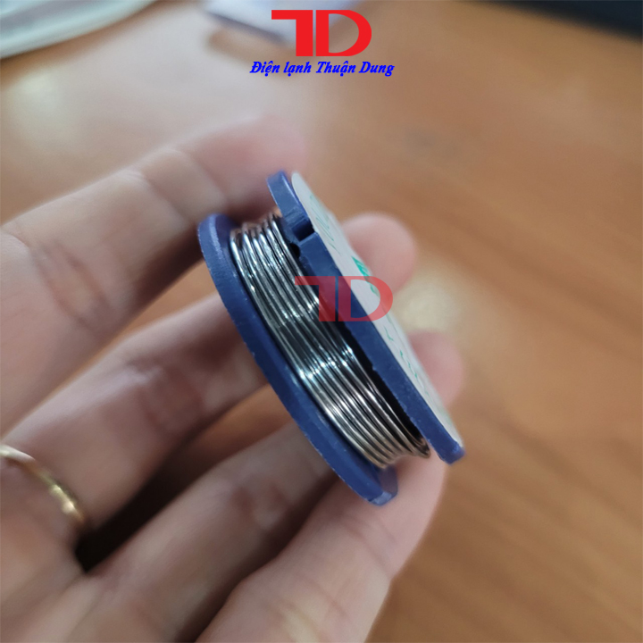 Thiếc hàn Solder Wire, cuộn thiếc hàn 0.8mm 8g và 1mm 50g, Điện lạnh Thuận Dung