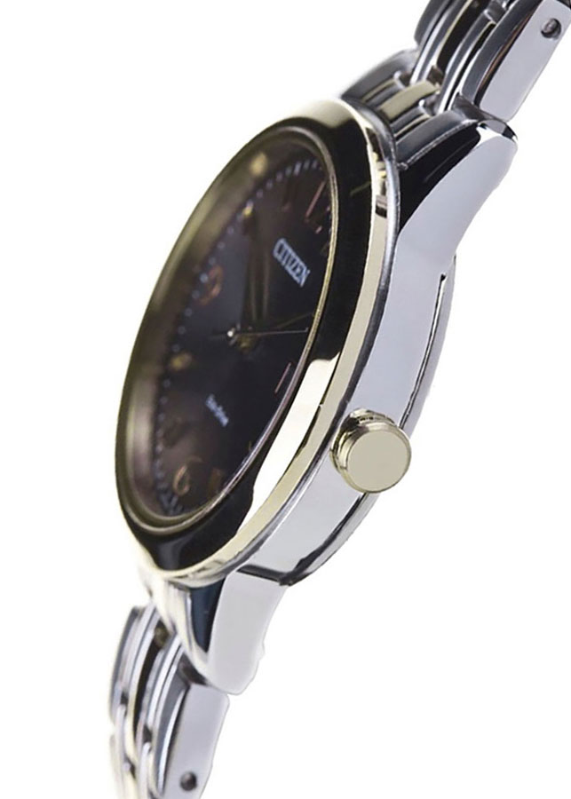 Đồng Hồ Nữ Citizen Dây Thép Không Gỉ EW2234-55E - Mặt Đen (Sapphire)