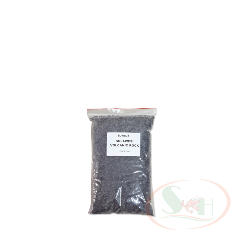 Nền SL-Aqua Sula Sand Volcanic Rock nham thạch tăng giữ pH cao bể cá tép màu sulawesi