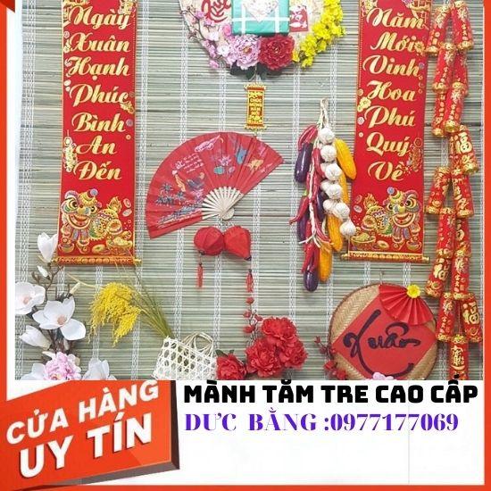 (hàng cao cấp )Mành tăm tre cao cấp cho cửa sổ,Rèm trang trí phòng thờ lối đi  kt rộng 1m4 xuống 2m 50