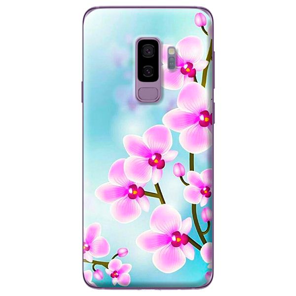 Ốp lưng cho Samsung Galaxy S9 Plus NỀN HOA LAN 1 - Hàng chính hãng