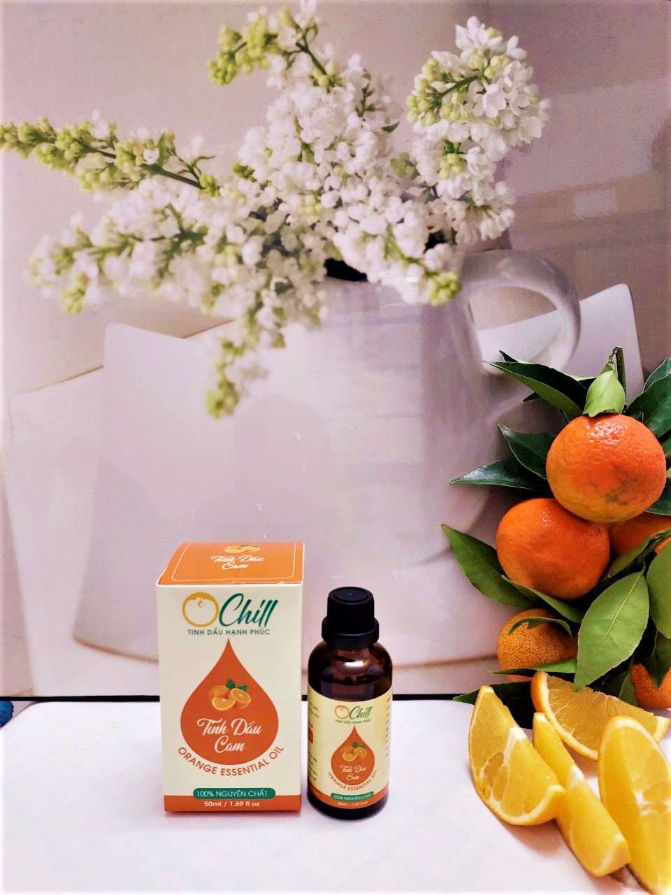 Tinh Dầu Cam OCHILL, Nguyên Chất 100%, Orange Essential Oil - Kiểm Định QUATEST, COA