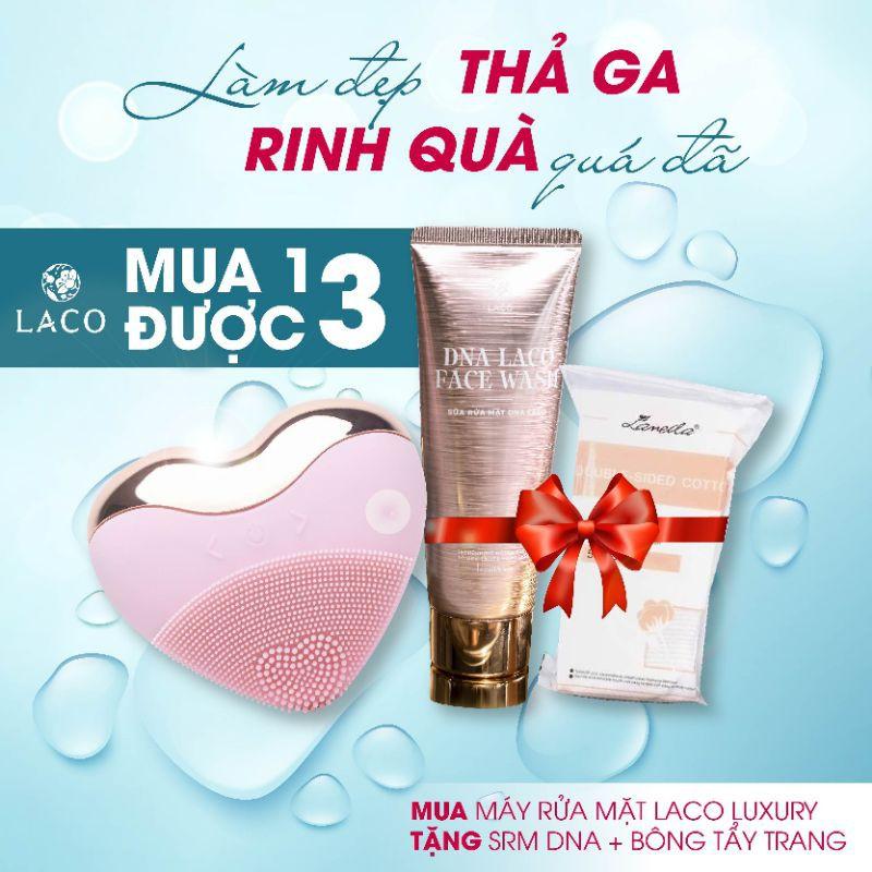 Máy rửa mặt mới LACO LUXURY cầu️ rửa sạch sâu️ massage️ nâng cơ ️ gọn hàm ️giảm nọng cằm