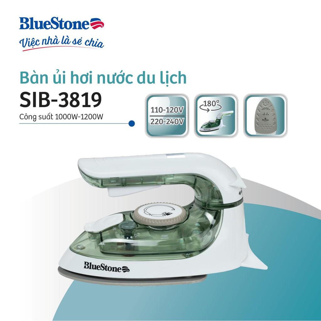 Bàn ủi hơi nước mini BlueStone SIB-3819 (1200W) - thiết kế nhỏ gọn, dễ dàng mang theo và cất giữ - Hàng chính hãng