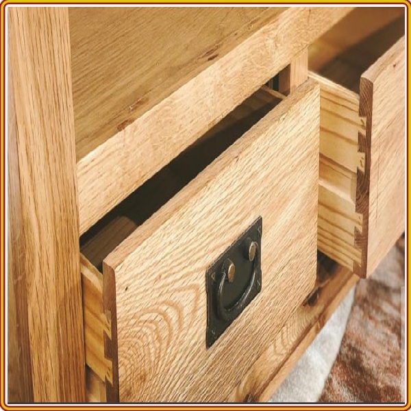 Kệ sách 5 tầng 2 hộc kéo Tundo gỗ sồi 90 x 40 x 180 cm