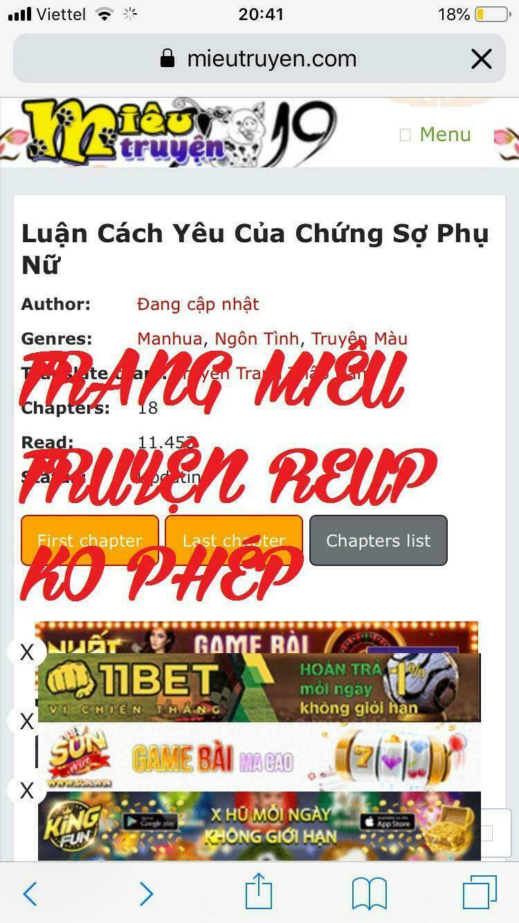 luận cách yêu của chứng sợ phụ nữ chapter 29 3
