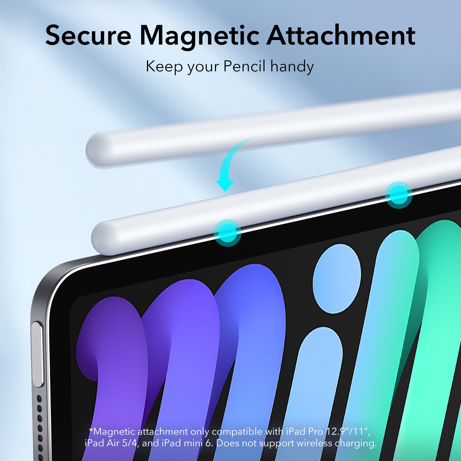 Bút cảm ứng ESR Digital iPad Stylus Pencil dành cho iPad Pro/ Ipad Air/ Ipad Mini/ Ipad Gen 6,7,8,9 - Hàng chính hãng