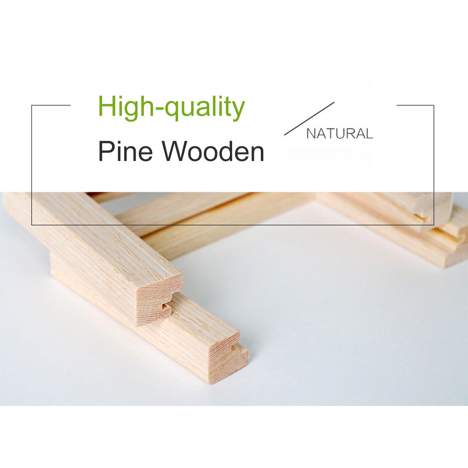 Khung ảnh gỗ sinh thái tự nhiên 8 inch với acrylic độ nét cao để treo tường và mặt bàn