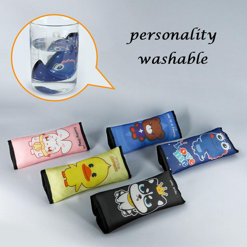 Dây Đai An Toàn Tam Giác Giữ An Toàn Xe Hơi Bao Da Đeo Vai Hoạt Hình Dễ Thương Thắt Lưng Tam Giác Con Trẻ Em Xe Nội Bộ Phụ Kiện