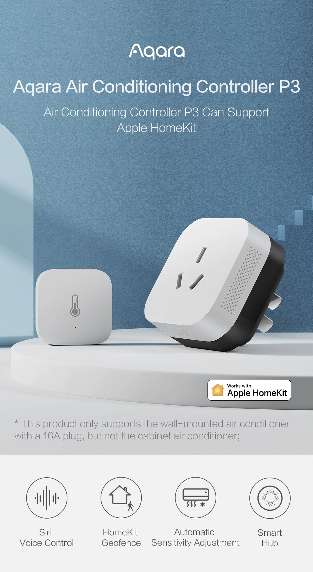 Ổ cắm điều khiển điều hòa Aqara Air P3 Controller tương thích Apple Homekit - Hàng Chính Hãng