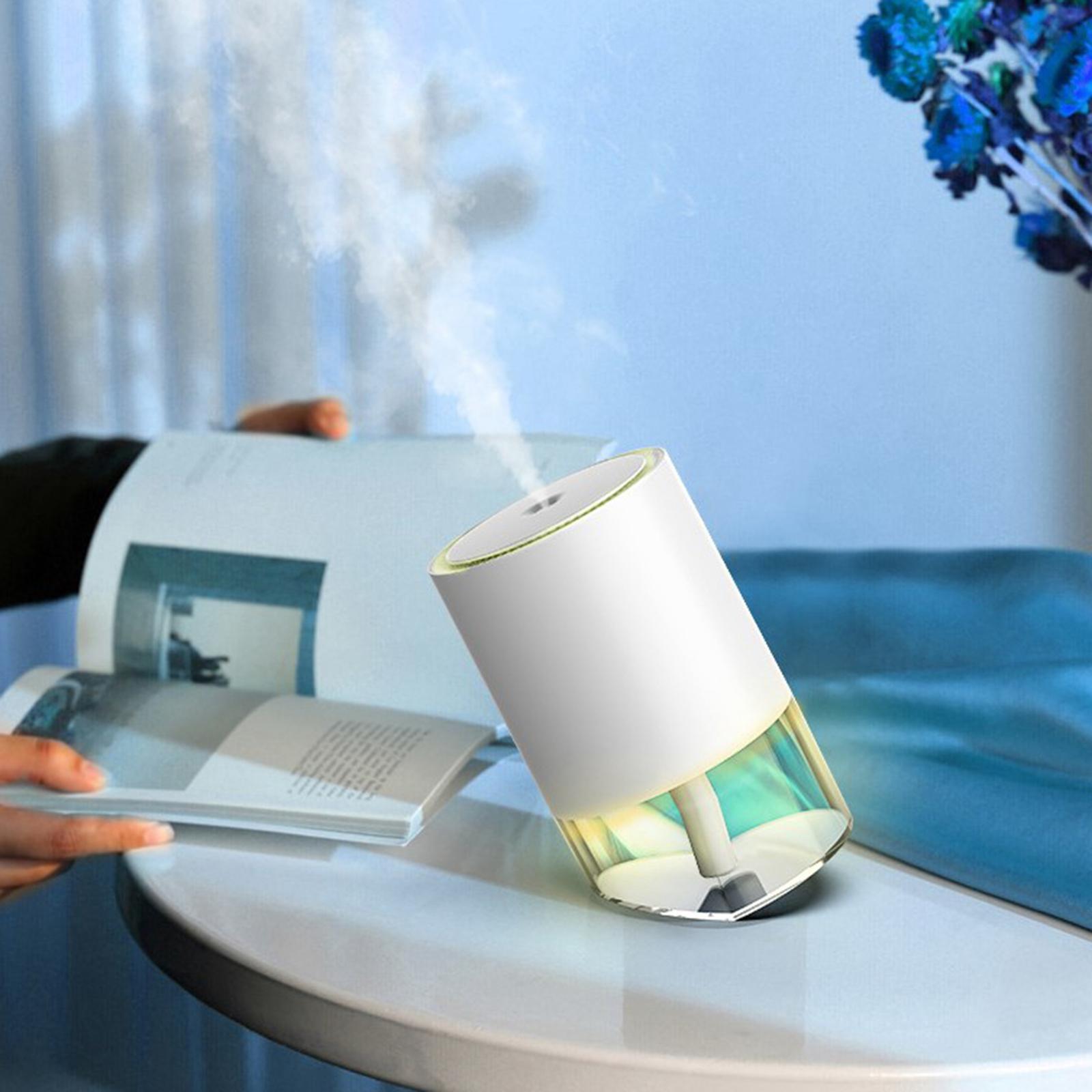 390ml USB Mini Car Home Humidifier Aroma Oil Diffuser Mist Purifier White