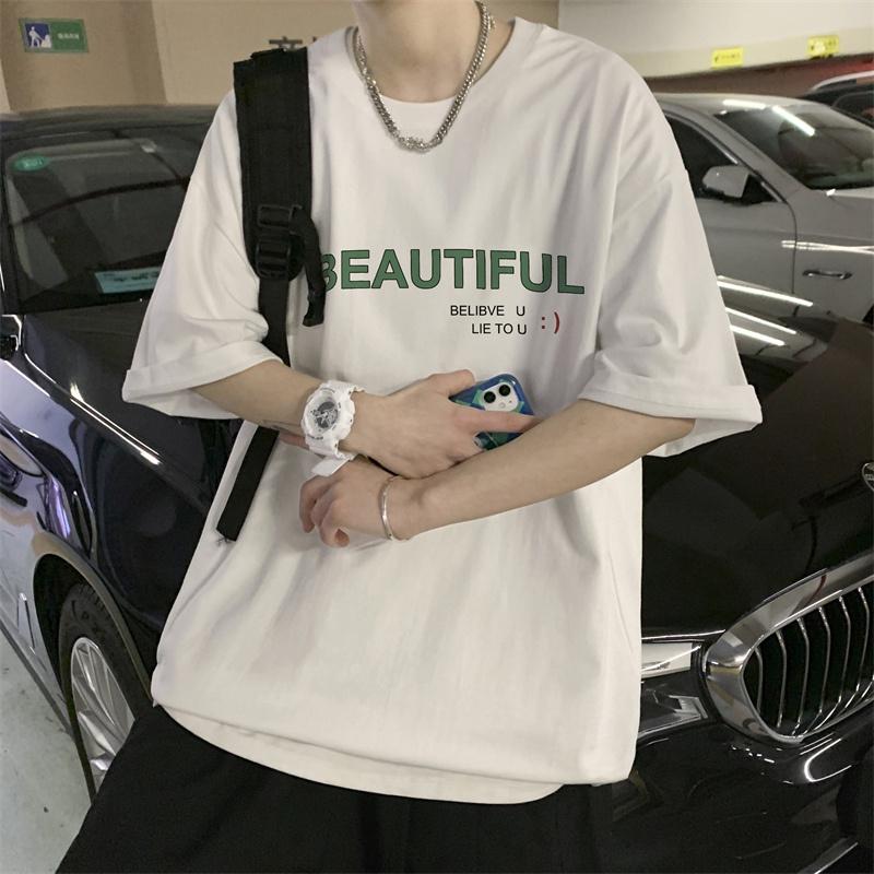 Áo thun nam nữ unisex tay lỡ sweater phông form rộng teen cổ tròn oversize cotton giá rẻ basic đen trắng tee BEAUTIFUL