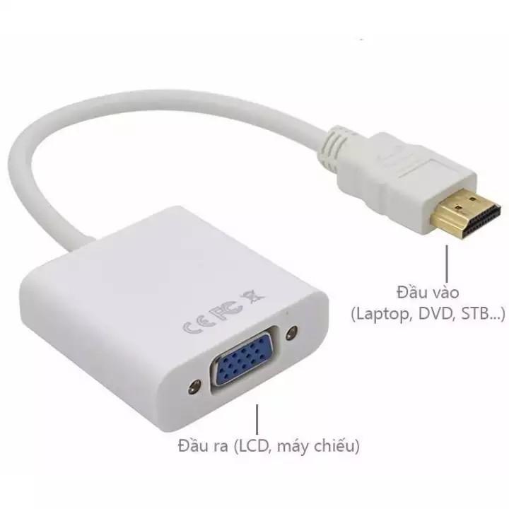 Cáp chuyển từ HDMI ra VGA - Cable chuyển từ HDMI ra VGA có âm thanh và không âm thanh