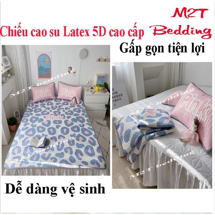 Chiếu điều hòa Latex mủ cao su non M2T bedding họa tiết 5D mát lạnh chuẩn hàng loại 1